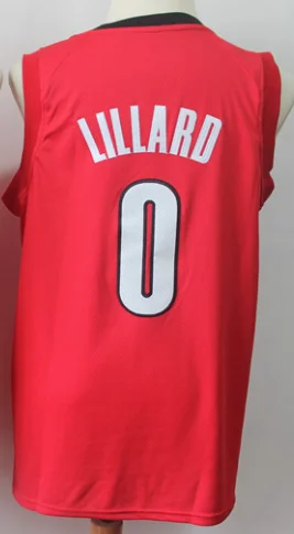 As photo Мужской baskeball Portland Damian Lillard c. J. McCollum Клайд Дрекслер Майки - Цвет: As photo