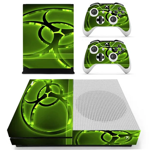 Новая наклейка на кожу для Microsoft Xbox One S консоль и 2 контроллера для Xbox One S Наклейка на кожу виниловый аксессуар - Цвет: YS-xboxoneS-2312