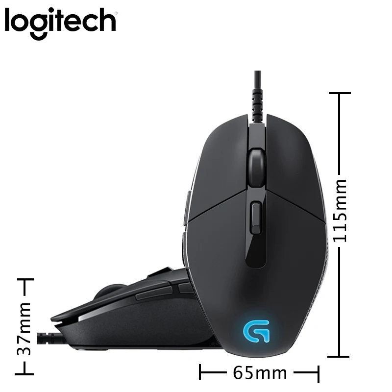 Проводная игровая мышь logitech G302 дышащая светильник USB 4000 dpi для ПК видеоигр Windows