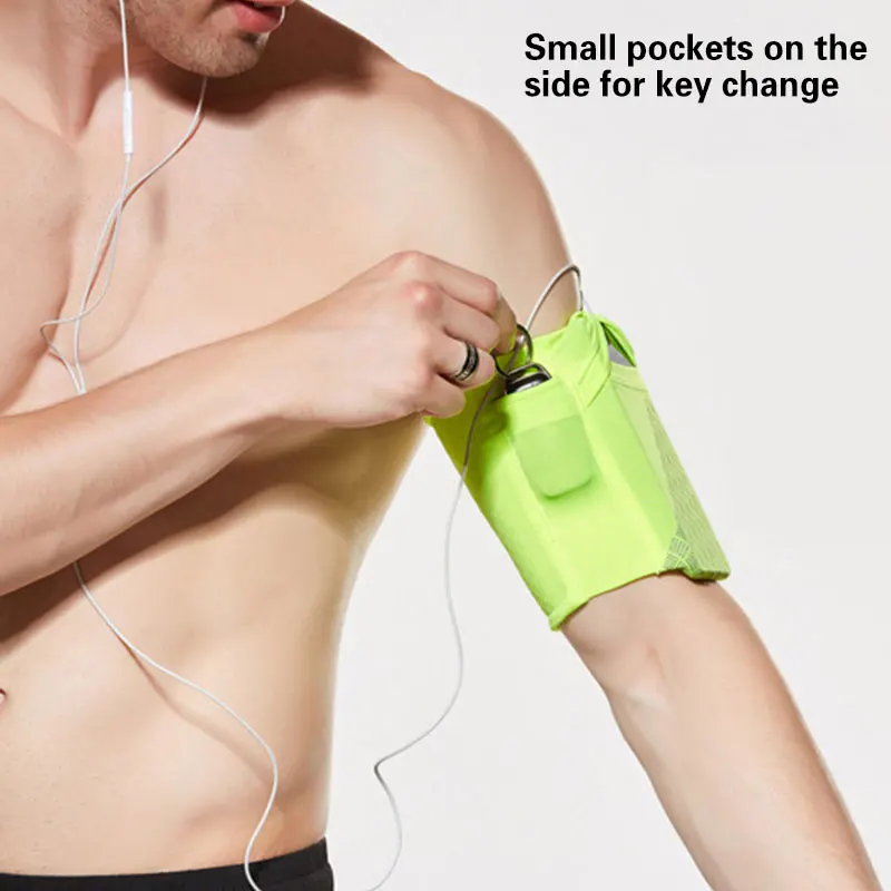 Удобная универсальная легкая спортивная нарукавная повязка для занятий спортом для бега фитнеса и тренировок в спортзале Защитная перчатка выше локтя для телефона