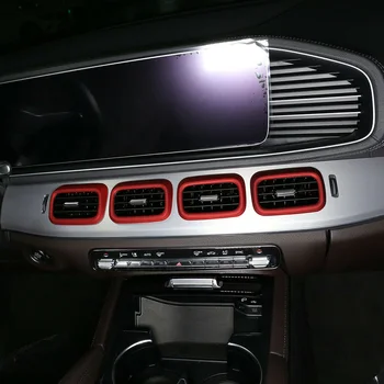 

Red A/C Vent Cover Center Console Air Condition Vent Cover Car Parts ABS