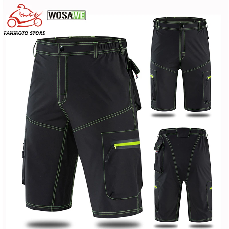Мужские велосипедные шорты WOSAWE для горного велосипеда свободные спортивные бега