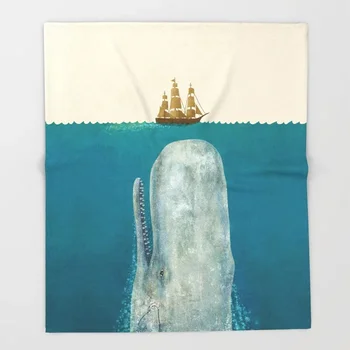 

Marine Animal Blanket Color Design The Whale Fleece Blankets and Throw Blanket for Beds Christmas Decorations for Home