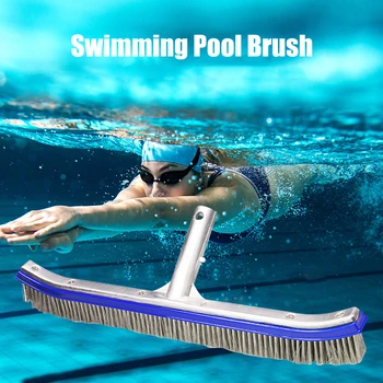 

Swimming Pool Brush Heavy Duty Scrubbing Power Aquarium Algae Moss Cleaning Brushes Cleaner Tools for Walls Floors Pond Bottom