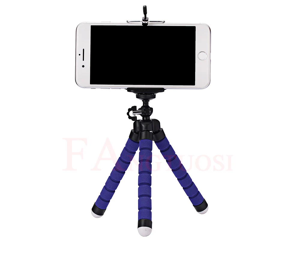 FANGTUOSI Mini Flexible Sponge Octopus Tripod For IPhone xiaomi  bendable Mobile Phone Smartphone Tripod For Gopro 8 7 Camera