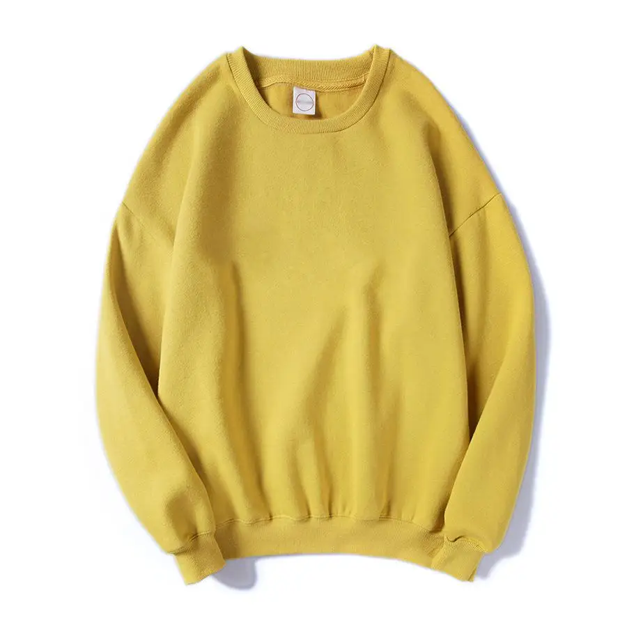 Золотой New Style Couple's Jacket, Loose-necked Pullover, Pure Color And Velvet, All-round Casual Couple's Clothes Japanese Streetwear - Цвет: Золотой