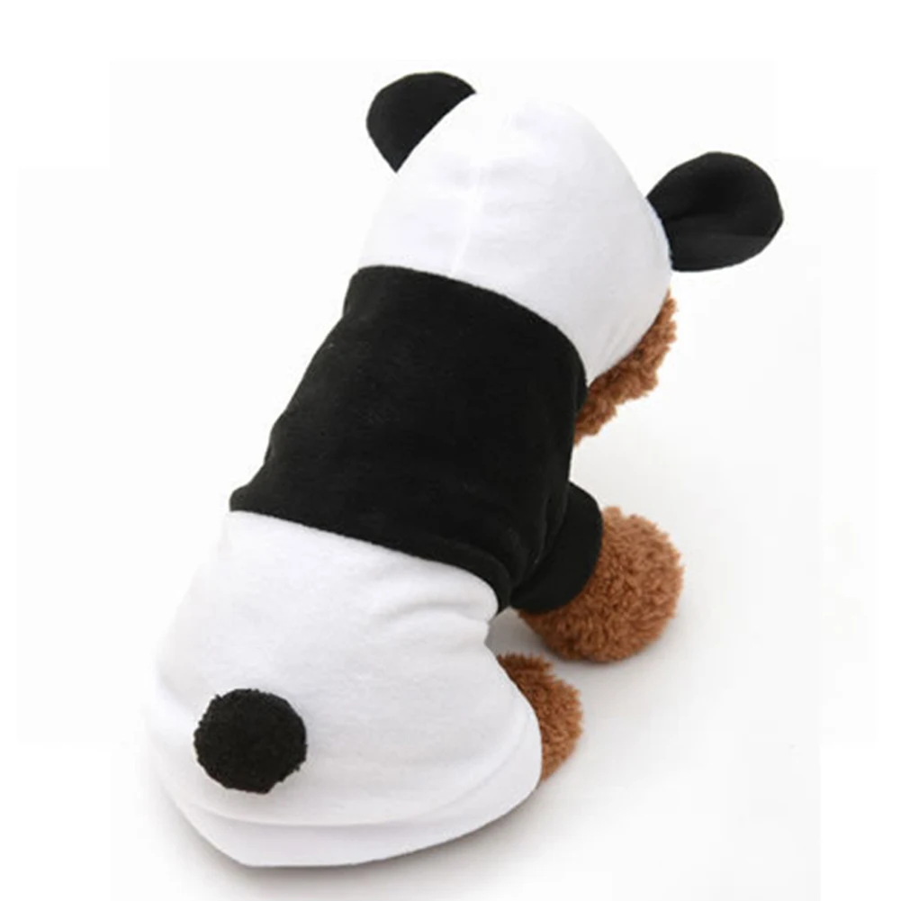 Dog Clothes Soft Outwear Photography Prop Warm Cosplay Durable Panda Custome With Hat Funny Autumn Winter Plush Pet Supplies
