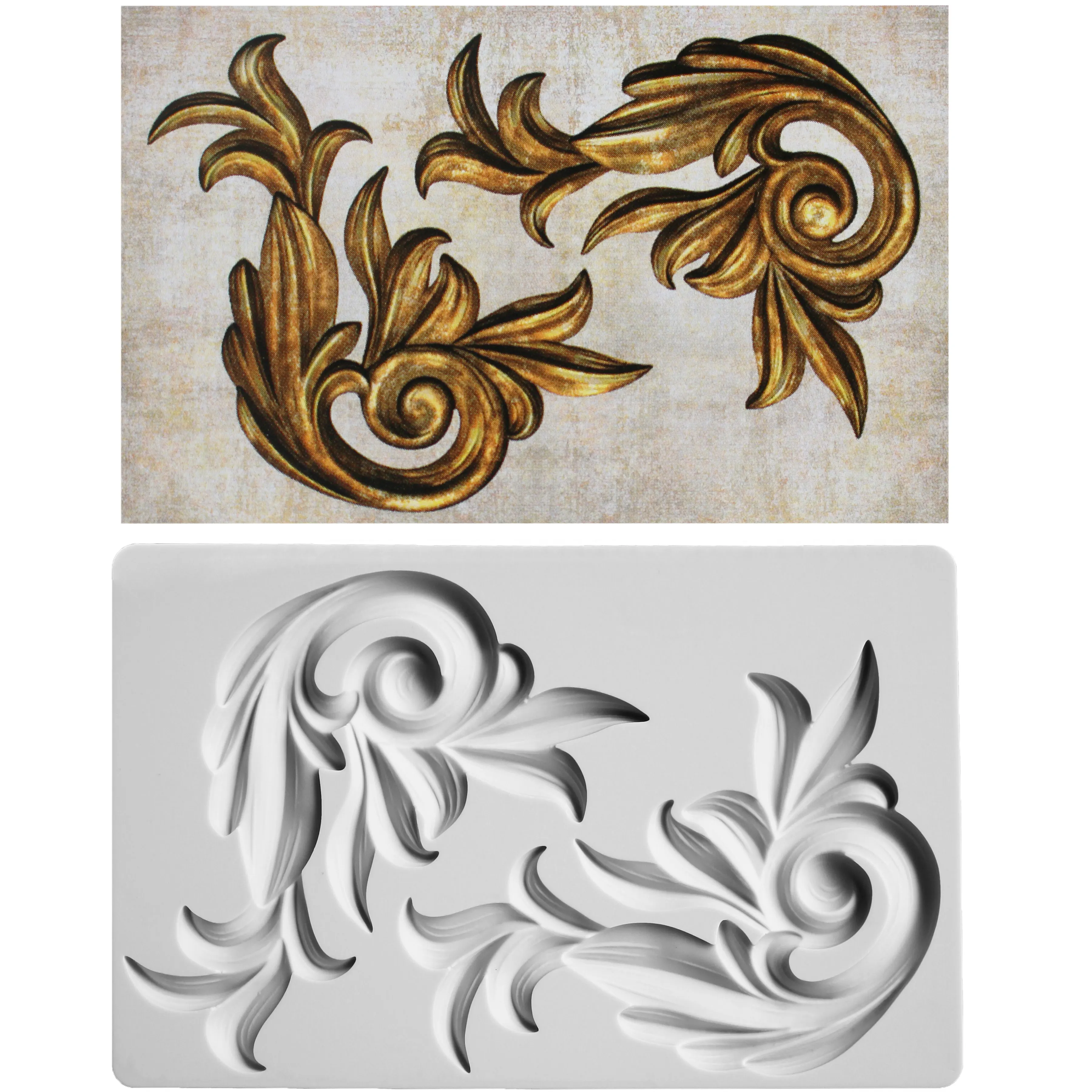 Antique Scrolls Silicone Mold Fondant Mould Cake Decorating Tools Chocolate  Gumpaste Molds, Sugarcraft, Kitchen Gadget - AliExpress