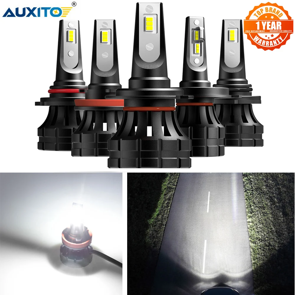 AUXITO 2x H11 H7 H4 9003 9012 9005 9006 LED Headlight Car Light Bulb For Audi Nissan Peugeot Honda KIA Hyundai LADA BMW Renault |
