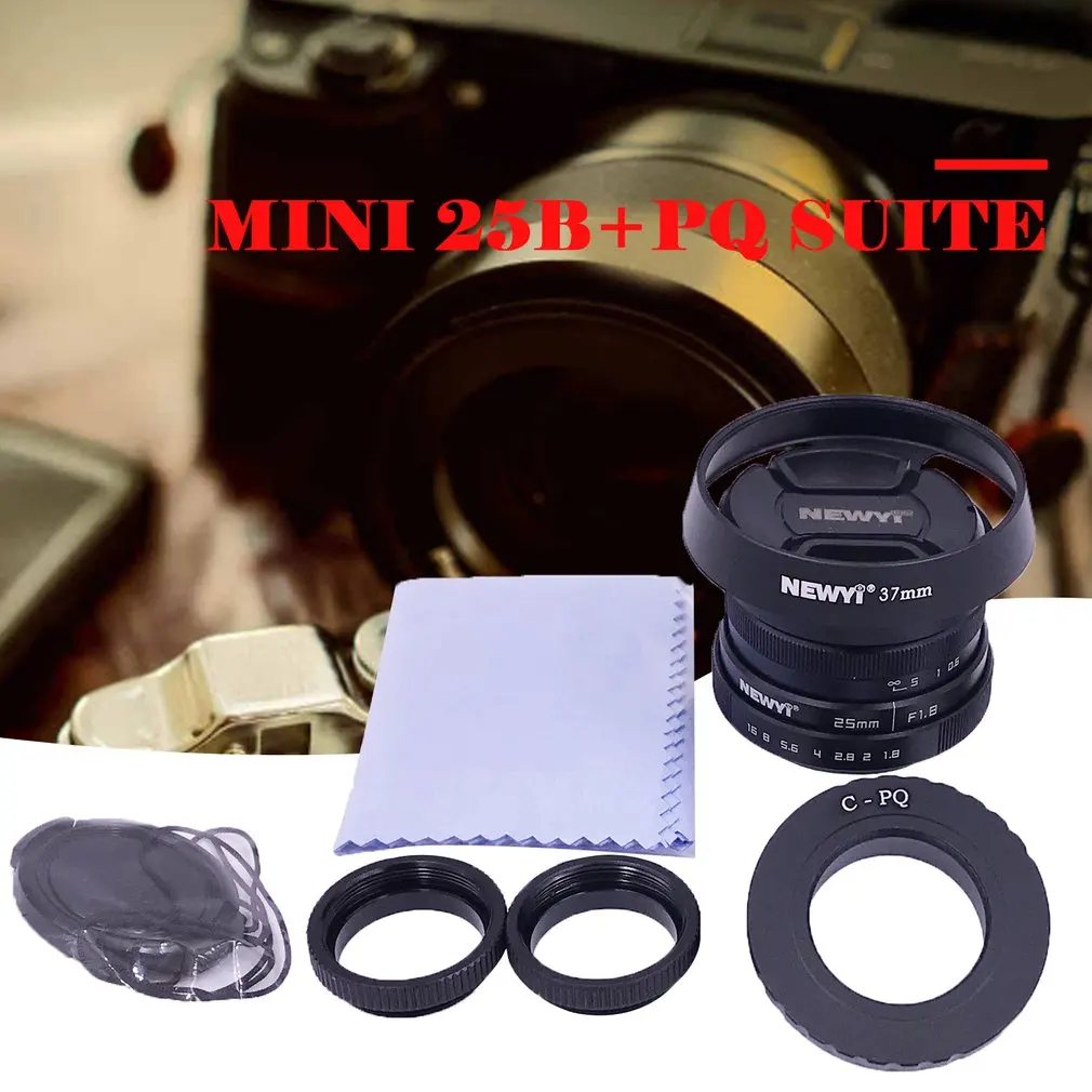 Мини 25 B + FX объектив для видеонаблюдения с ручной фокусировкой Canon Nikon Sony E