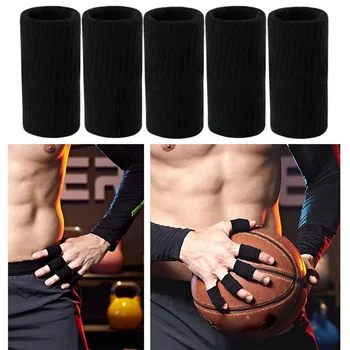 

10pcs Sport Finger Splint Guard Bands Finger Protector Guard Support Stretchy Sports Aid Band Volleyball basketball finger 2