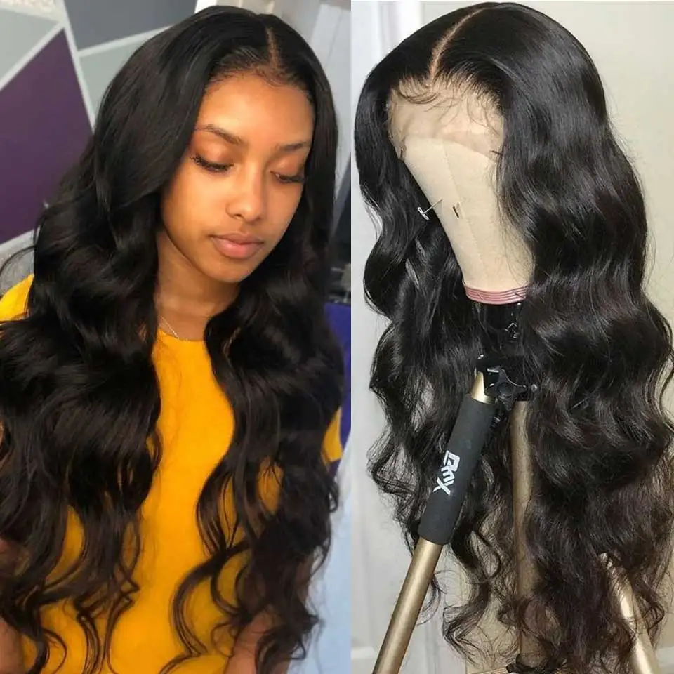 Long Brazilian Body Wave Lace Front Human Hair Wigs Lace Front Human Hair Wigs Pre Plucked With Baby Hair For Black Women