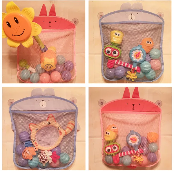 

Toy storage bag kitchen bathroom mesh bag baby mesh toy bag children bathing water cartoon storage bag storage basket