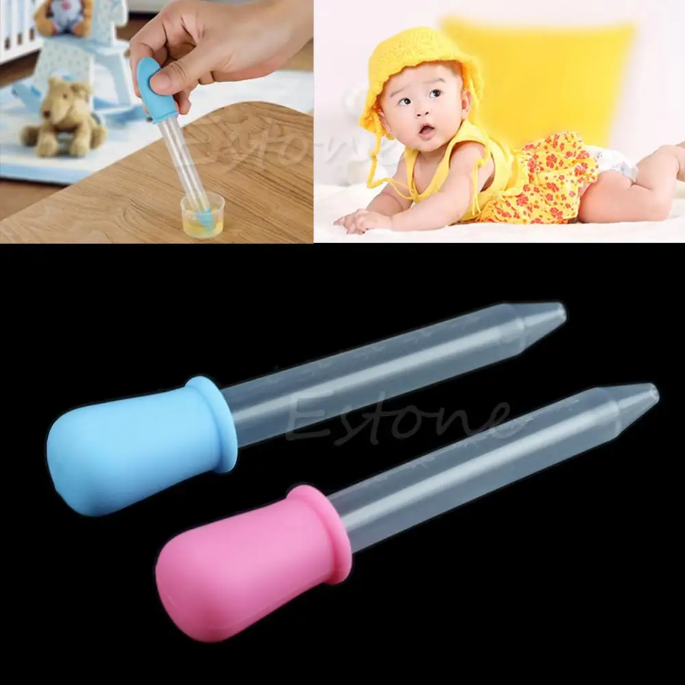 1 pièces 5ml petit plastique alimentation médecine liquide oeil oreille graduée Pipette compte-gouttes pour fournitures de laboratoire scolaire 2 couleurs