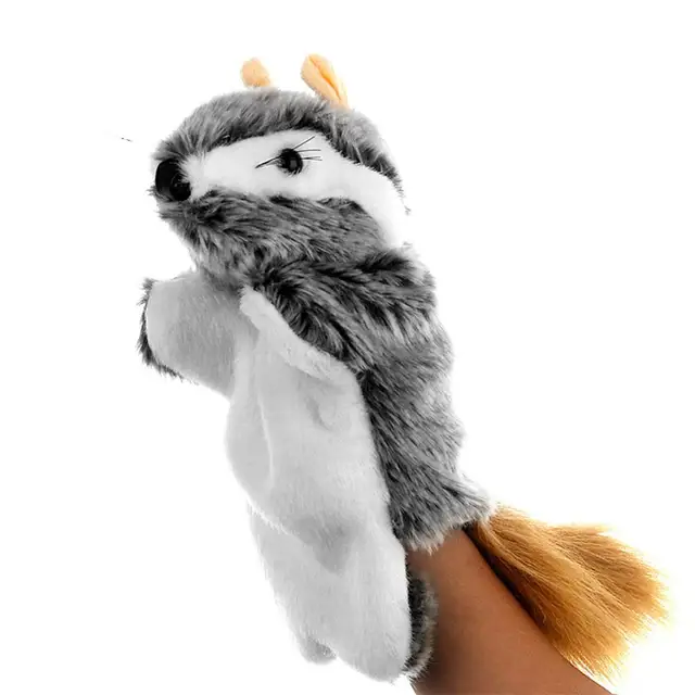 Plush hand model vole plush toy Lovely Mouse Animal Doll Plush Sleeve Hand Puppet Storytelling Toy Kids Gift 1