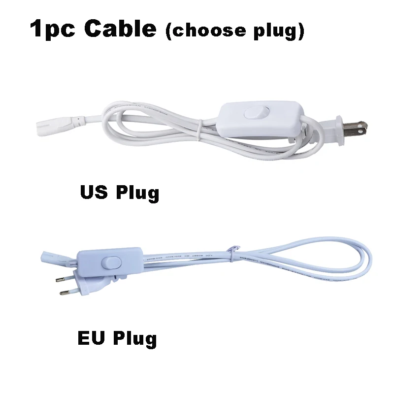 Only 1pc cable Светодиодный светильник Fitolamp с жесткой полоской, светодиодный светильник для выращивания растений, T5 трубка для аквариума, теплицы, гидропоники, Growbox, Фито, Комнатные растения - Испускаемый цвет: Only 1pc cable
