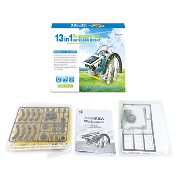 

13 in 1 Solar Power Robot Kit DIY Educational Toys Solar Powered Car Transformation Robot Children Toys Gift