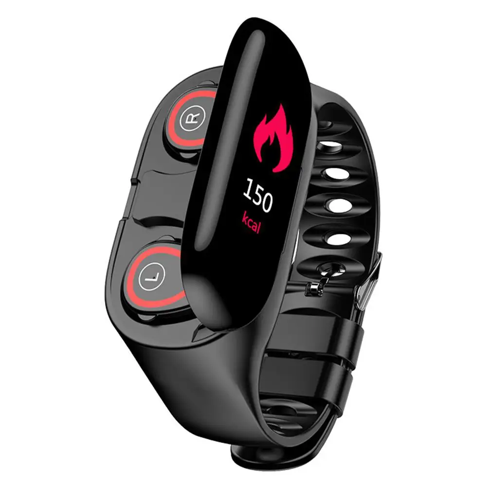 

TWISTER.CK Smart Watch Bracelet Sports Color Screen 2 In 1 Smart Watch Bracelet Dual Bluetooth Headset Sports Bracelet