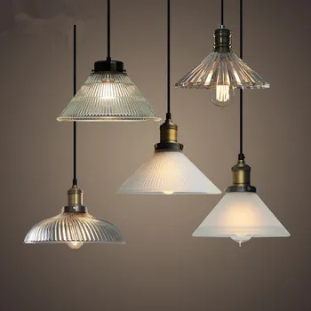 

Pendant Lights Led Loft Vintage Glass Hanging Lamp for Bar Industrial Decor Kitchen Home Light Fixtures Suspension Luminaire E27