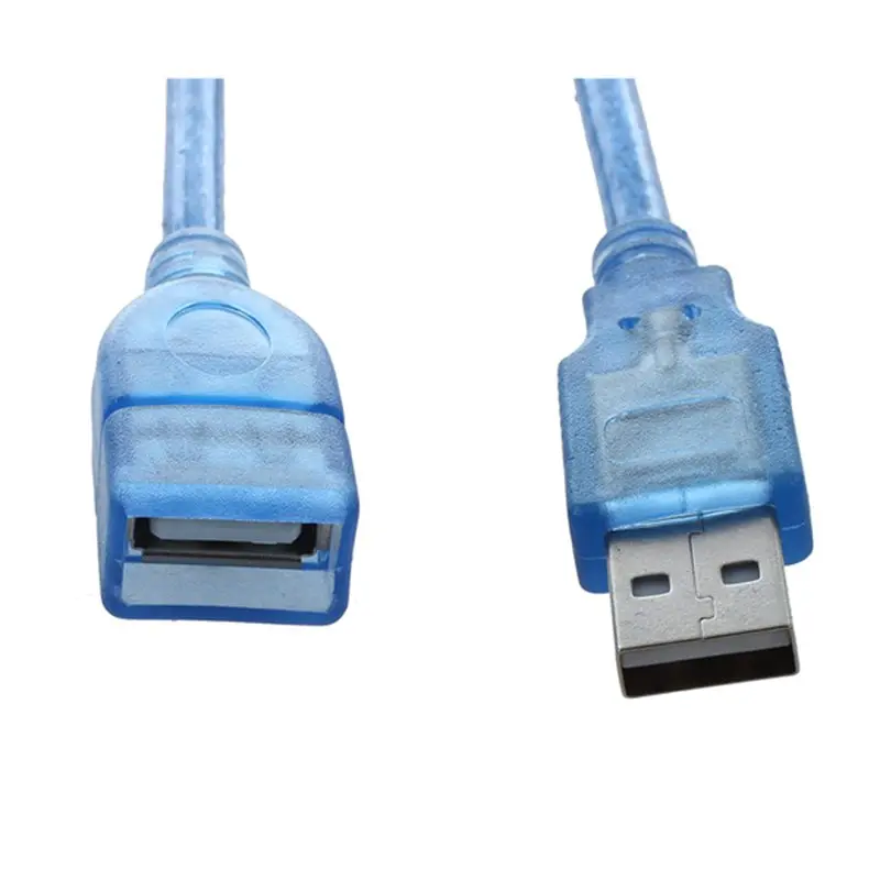 Синий пластиковый корпус USB 2,0 папа-мама AF/AM удлинитель кабеля 50 см