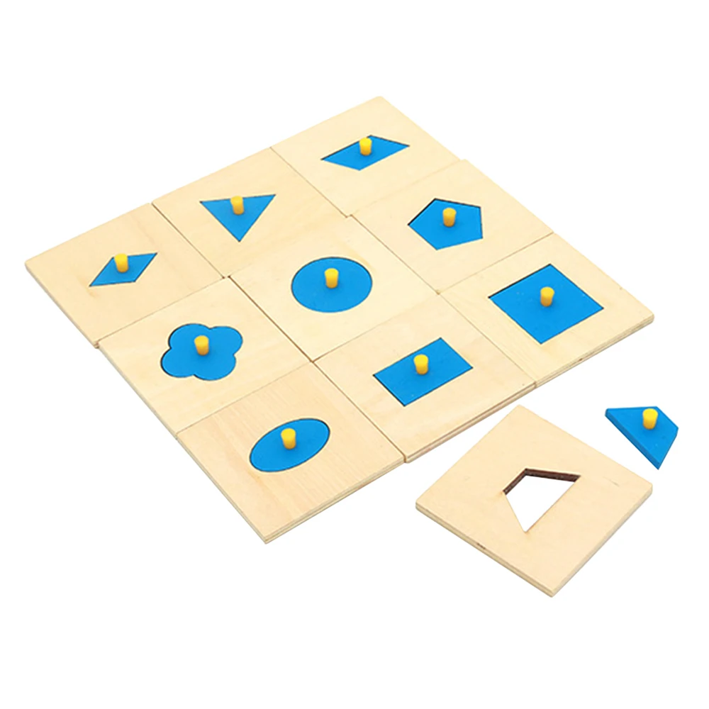 Wooden Puzzle Toy Geometry Shapes Sorting Puzzle Board Toy Montessori Education Toy Preschool Kindergarten Teaching Tool