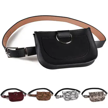 

AU Women Leather Waist Fanny Pack Belt Bag Pouch Travel Hip Bum Bags Purse Bags