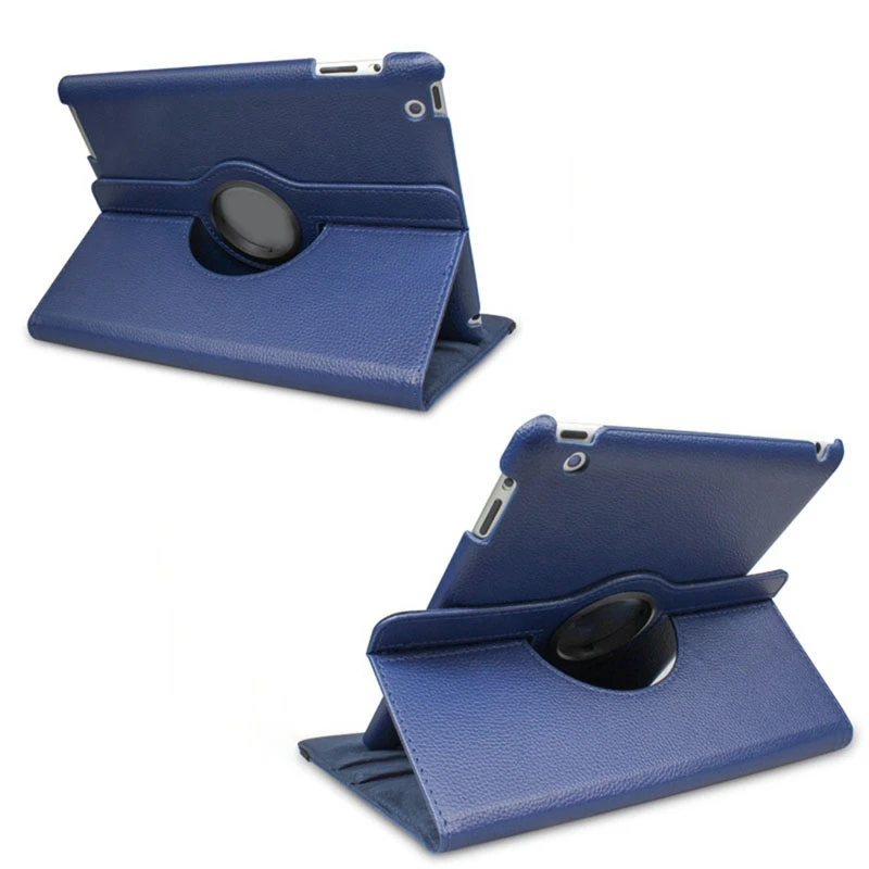 PU Leather Cases For iPad 2/3/4 pro 4 Color Protect Case iPad Case Ultra Thin 360 Degree Rotation Cover for iPad Generation Case