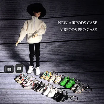 

NEW Dropshipping Retro OG 3D Sneaker Model air pod 2 case Airpod PRO case Keychain Bag Box Pendant Couple doll accessory balenci