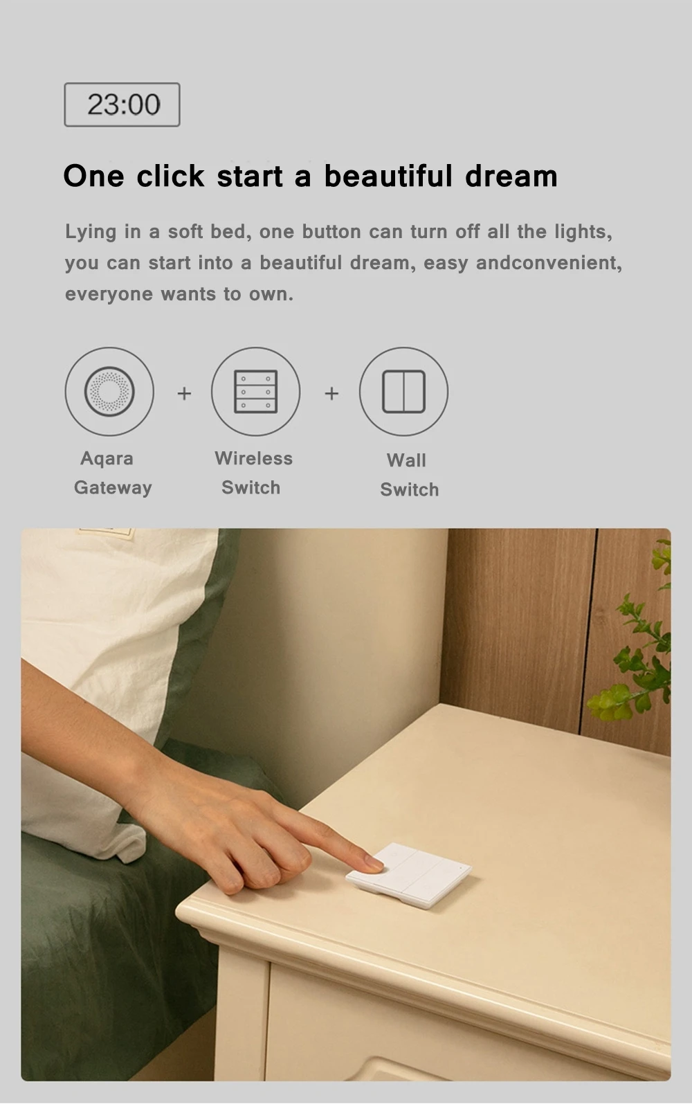 Original Aqara OPPLE Wireless International Version Smart Switch Work With Apple HomeKit (Xiaomi Eco-System)