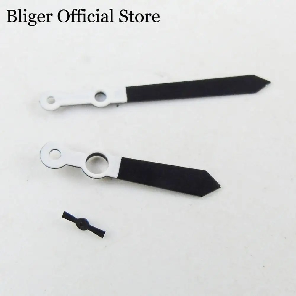 black Черные часы BLIGER из нержавеющей стали, подходят для ETA 6497 6498 серии ST36, механизм с ручным заводом H23 - Цвет: black