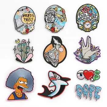

Punk Embroidery Sew on Iron on Cloth Patch Apparel Garment Badge Fabric Applique Sticker DIY Accessories
