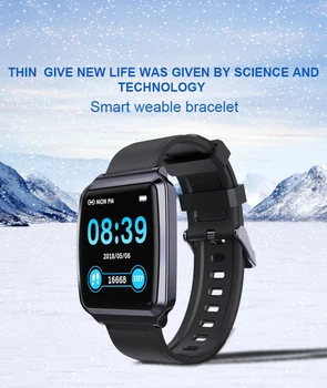 

KY116 Smart Watch Ultra-thin Multifunction IP165 Waterproof Heart Rate Blood Pressure Fitness Monitoring Sports Watch Running