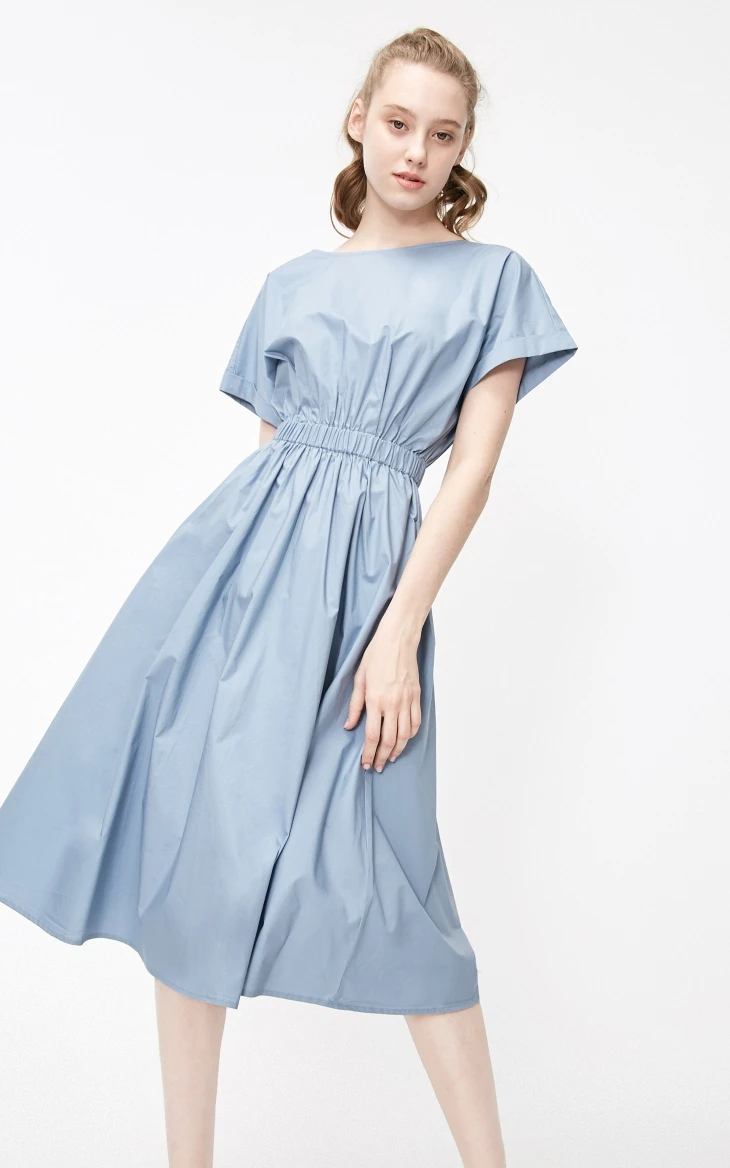 Vero Moda Новое Женское платье с рукавами «летучая мышь» с эластичной талией и круглым вырезом | 31927B534