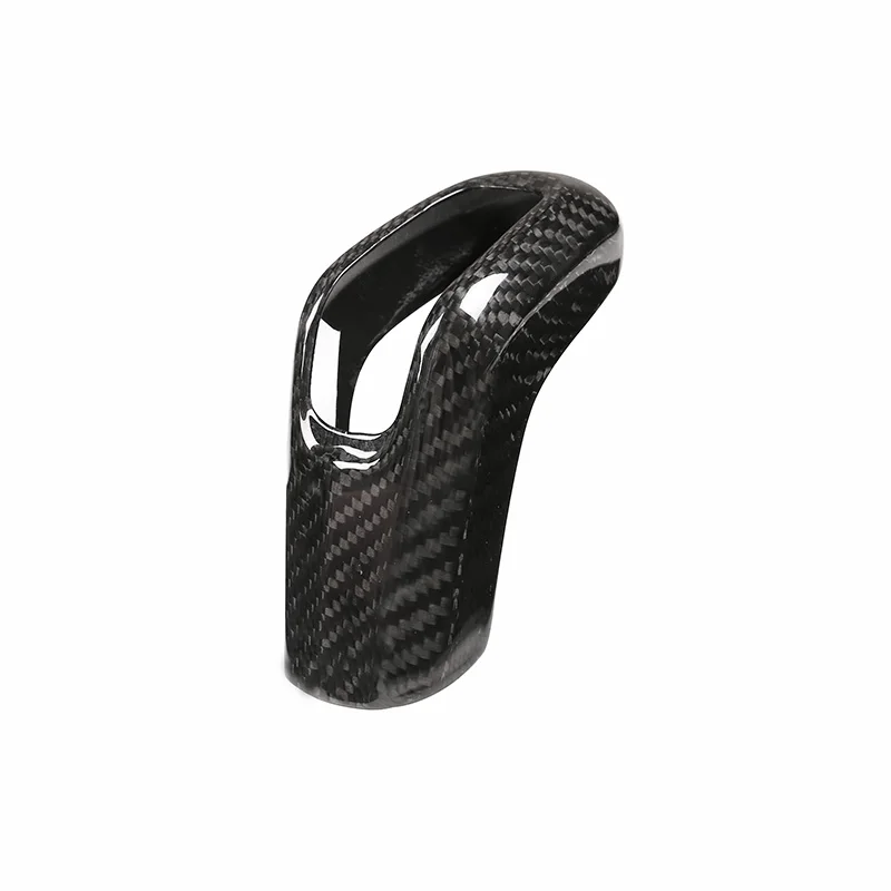 Real Carbon Car Interior Gear Shift Head Cover Fiber For Range Rover Sport- For Jaguar E-PAC EPACE Accessories
