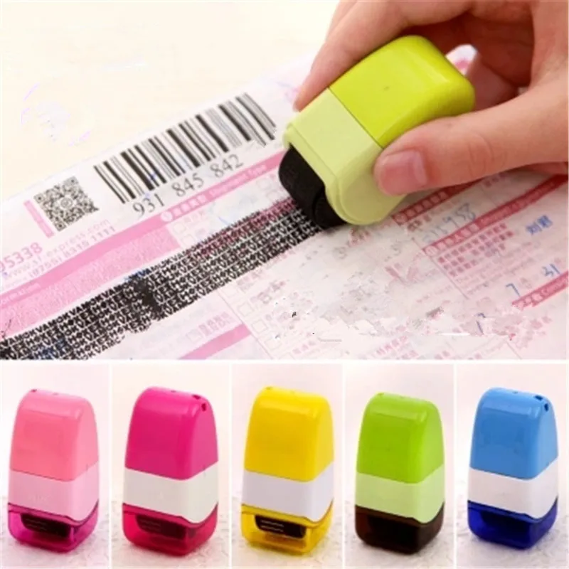 

Roller Stamp Perfect for Personal Information Privacy Seal Durable Identity Theft Protection Drop Shipping Security Office