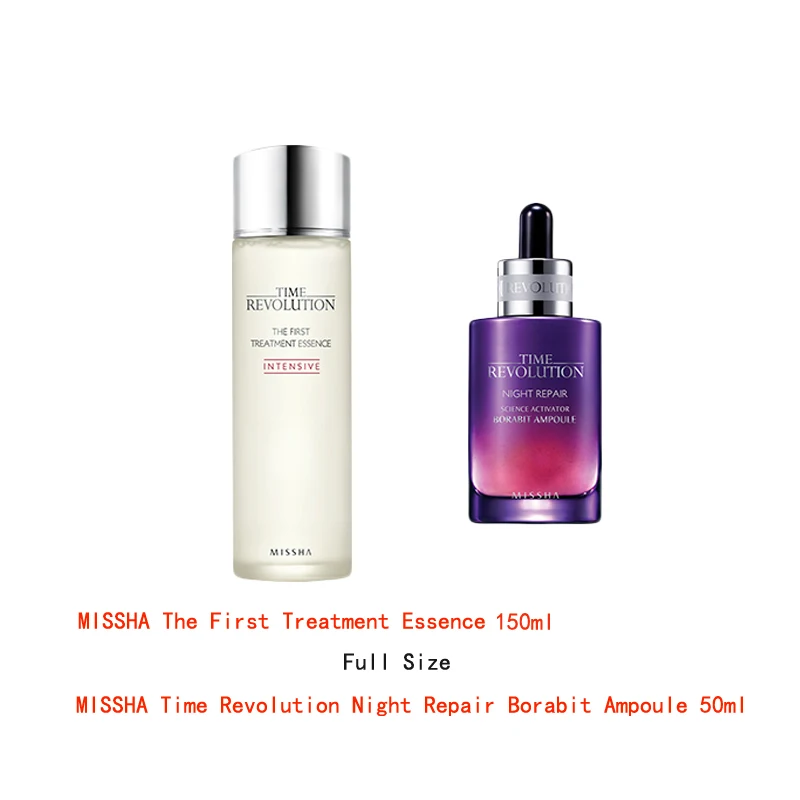 MISSHA Time Revolution первая лечебная эссенция ночной ремонт Borabit ампульная Увлажняющая сыворотка крем против морщин