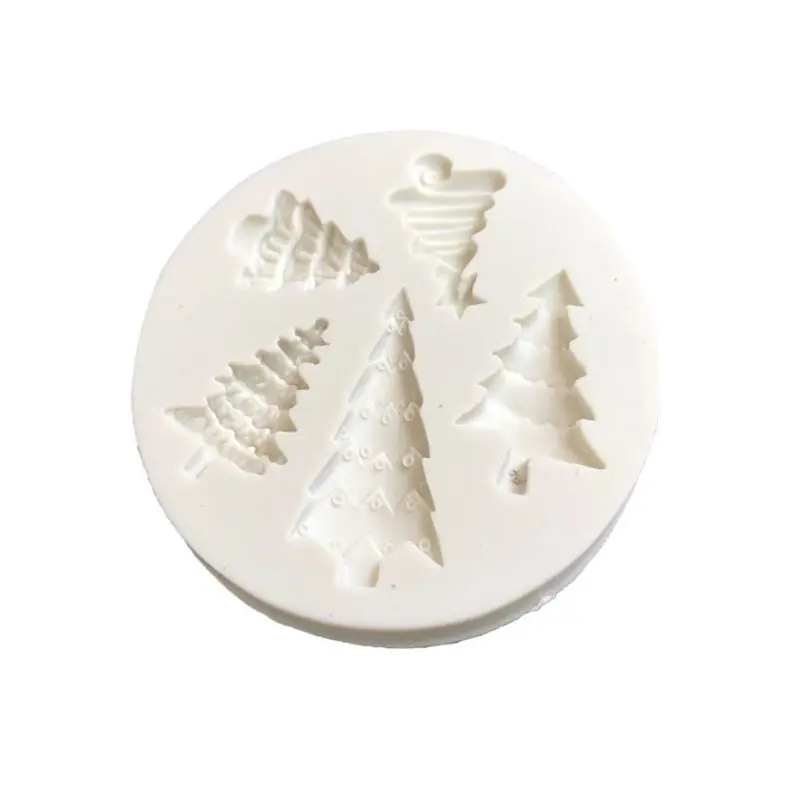 

2020 New 3D Christmas Tree Silicone Mold Fondant Cake Chocolate Decorating Sugarcraft