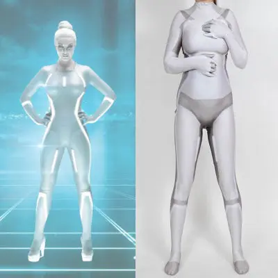 Костюм для косплея Tron Legacy костюм супергероя Zentai комбинезон взрослых и детей боди