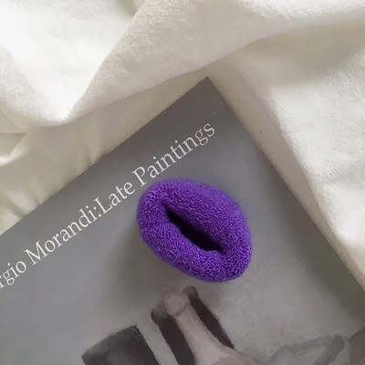 5 Purple 12 шт., яркие цвета, толстые Галстуки для волос, модные женские эластичные резинки для волос, резинка для конского хвоста, резинка для волос, аксессуары для волос - Цвет: 5 Purple