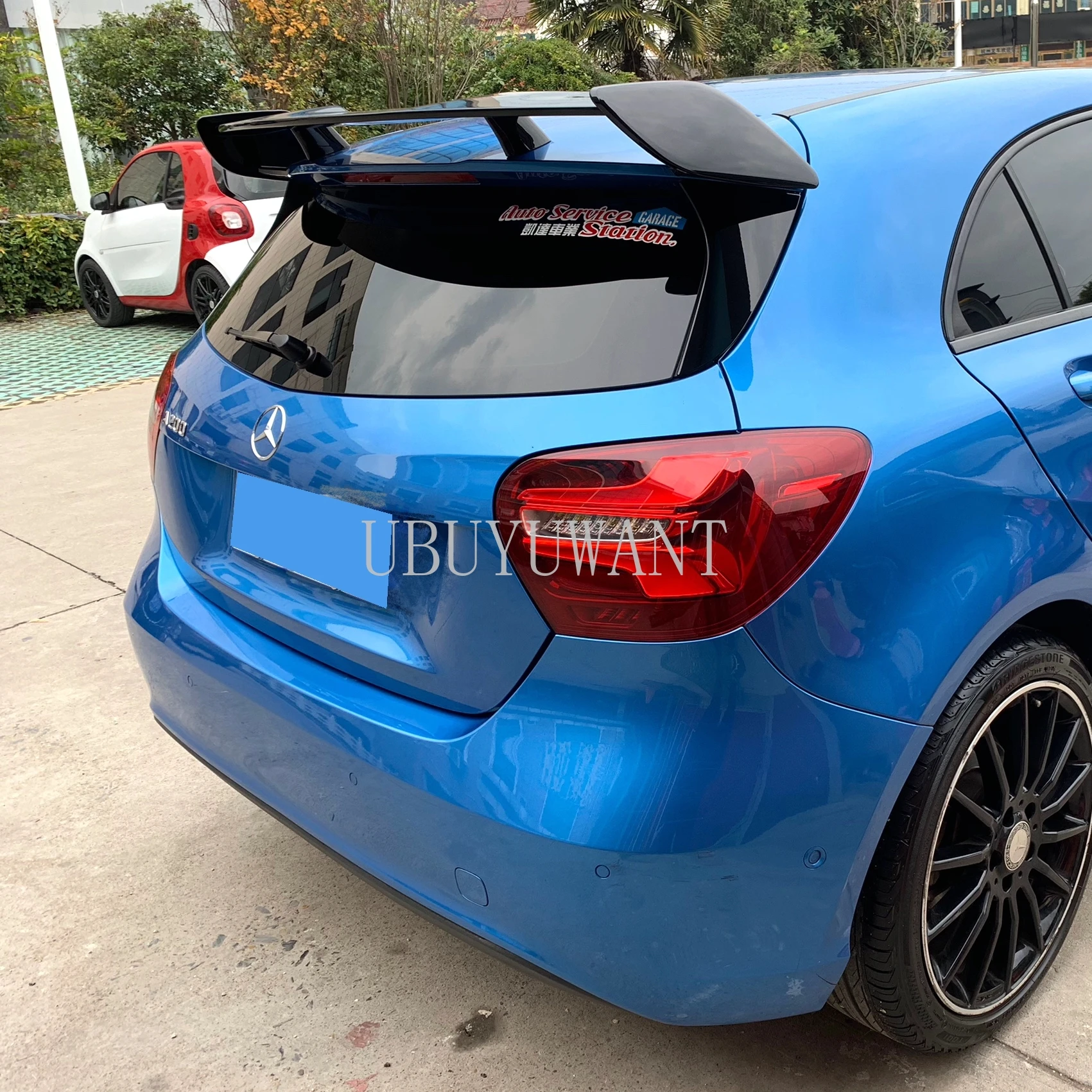 Для Mercedes Benz Черный спойлер класс W176 A160 A180 A200 A250 A45 AMG 2013- ABS пластик задний спойлер крыло крышка багажника