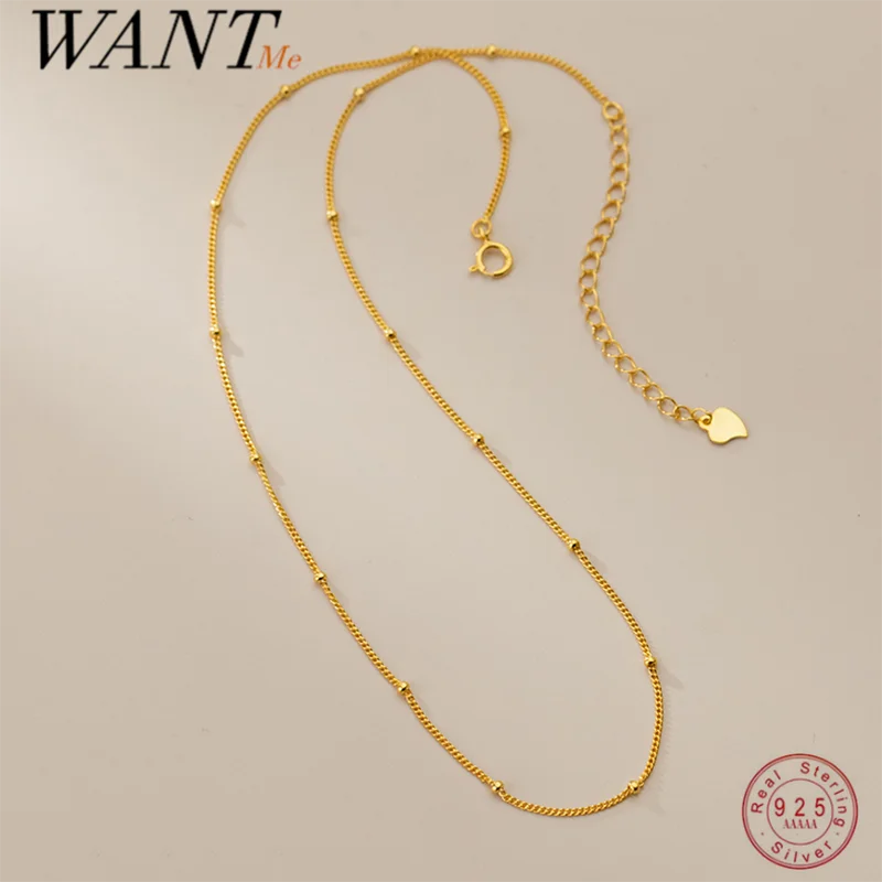 WANTME S925 Silver Geometric Zircon Clavicle Link Chain Necklace for  Fashion Women European Party Fine Sterling Silver Jewelry - AliExpress