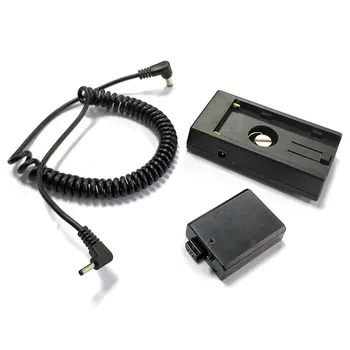 

NP-F970 Power Supply Slab DR-E5 Fake Battery Battery Holder Mount Plate With DRE5 DC Coupler For Canon Kiss F X2 X3 T1i Camera