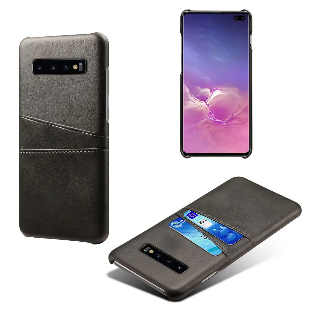 

Case For Samsung Galaxy S10 Plus S105G Luxury Leather Wallet Card Holder Anti-Fall Back Cover Phone Case For Galaxy S9 S8 S7edge