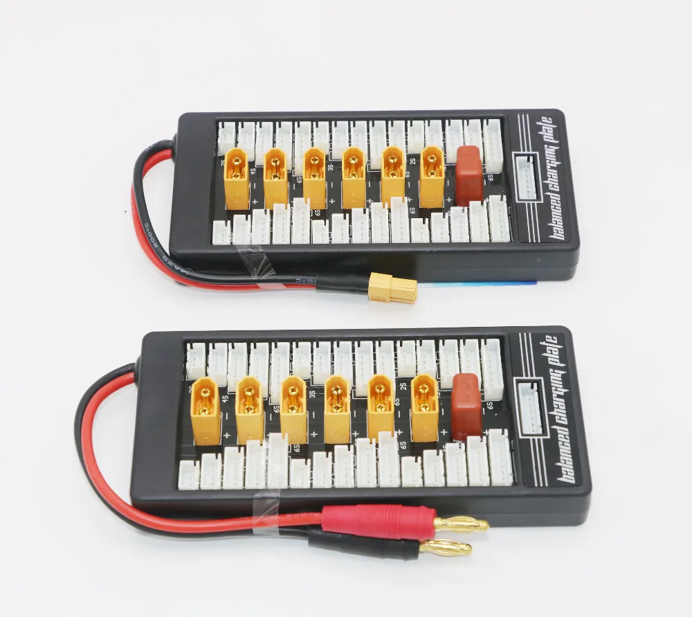 

1pcs HotRc High Quality 2S-6S XT60 Plug Parallel Charging Board Para Board XT60 Plug for Imax B6 B6AC B8 6 in 1