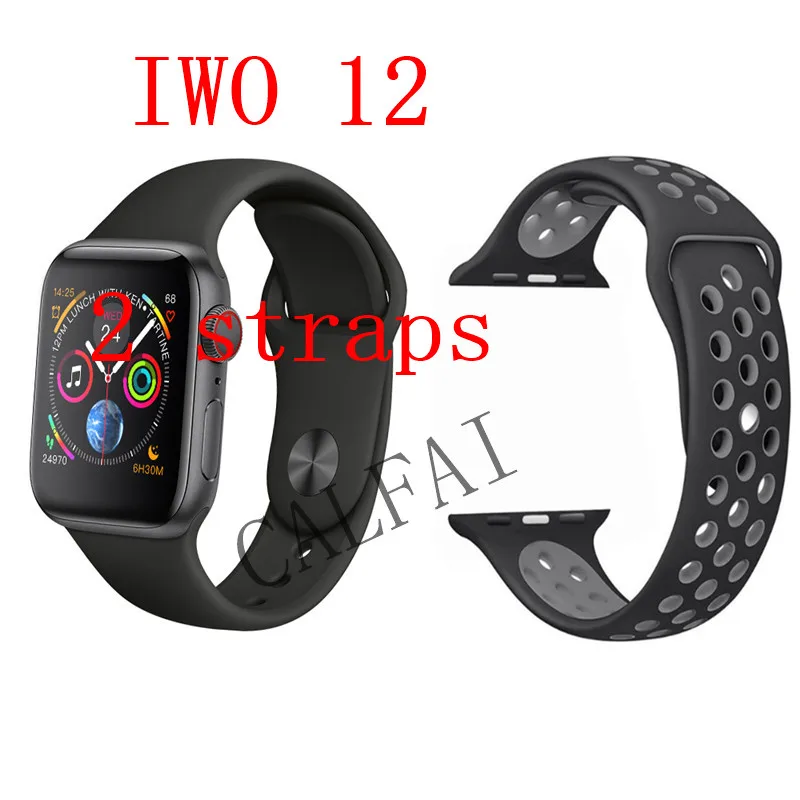 Часы 5 IWO 12 Bluetooth умные часы 1:1 умные часы 40 мм 44 мм чехол для Apple iOS Android телефон сердечного ритма PK IWO 11 - Цвет: Серый