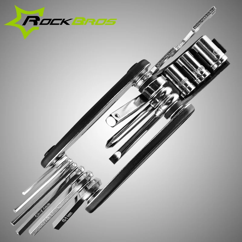 ROCKBROS 16 in 1 Multifunction Cycling Bicycle Repair Tool Kits Hex Spoke Cycling Screwdriver Tool MTB Mountain Bike Repair Tool