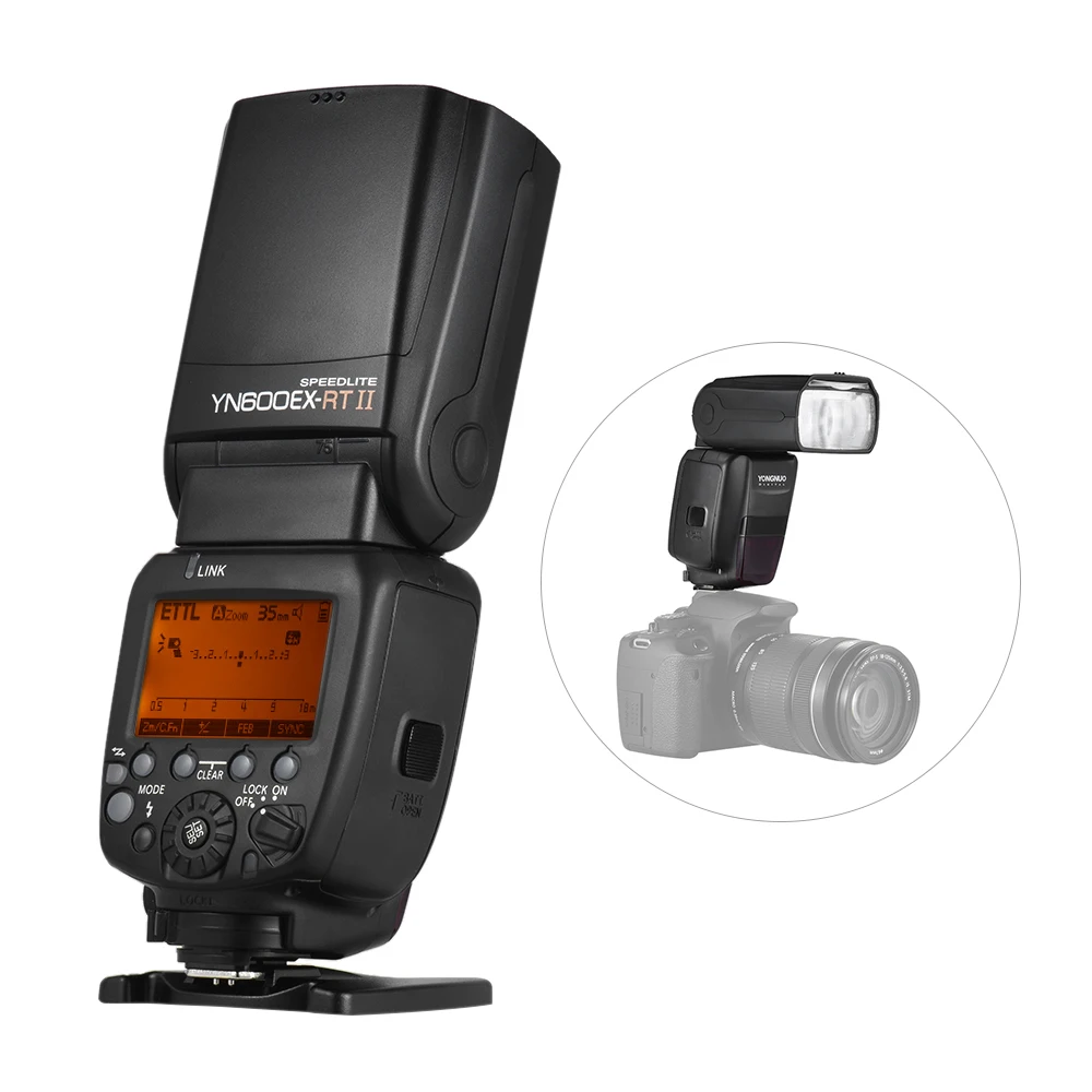 YONGNUO YN600EX-RT II креативный ttl Master Flash Speedlite 2,4G беспроводная 1/8000s HSS GN60 Автоматическое/Ручное Масштабирование для камеры Canon
