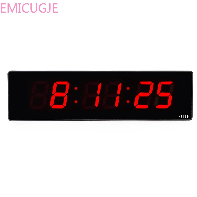 

Livingroom Electronic digital LED wall clock Luminous silent desktop clock Simple time display big wall clock home Plug-in cloc
