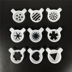 Колпачки для моделирования, запасные части для машины для мягкого мороженого, 9 в 1, формовочные крышки, сопло, аксессуары, внутренний диаметр 29 мм - изображение