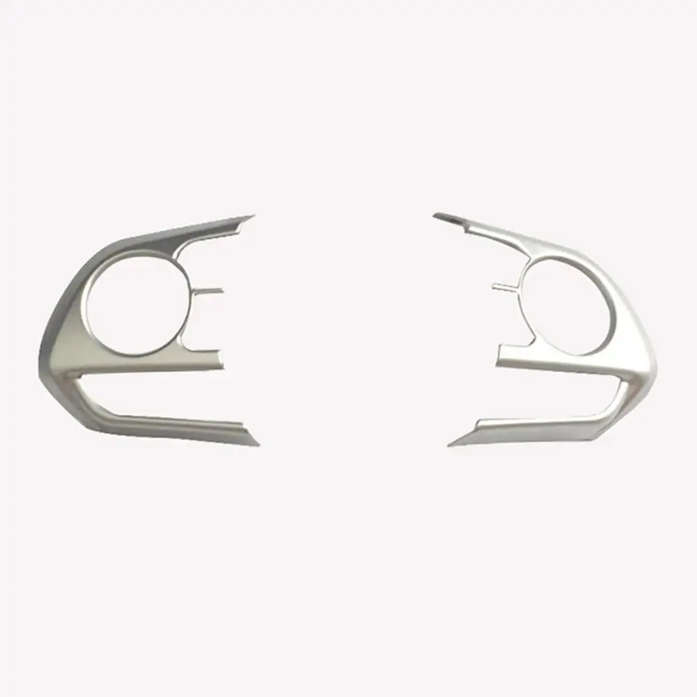 Car Steering Wheel Cover Trim Interior Decoration Accessories ABS For Toyota Sedan Corolla E210 Prestige Altis - Название цвета: 2pcs silver